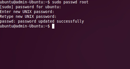 cambiamo password linux